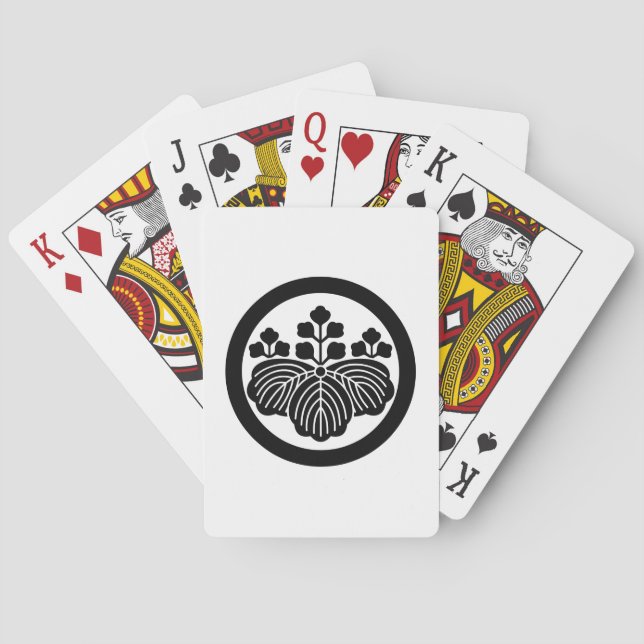 丸に五三桐 SPIELKARTEN (Rückseite)