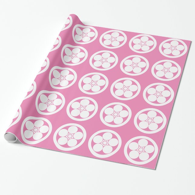 丸に梅鉢 GESCHENKPAPIER (Ungerollt)