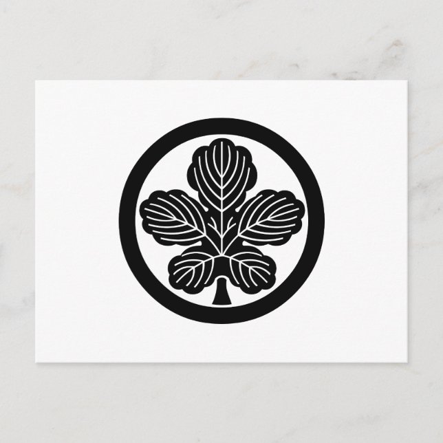 丸に梶の葉 POSTKARTE (Vorderseite)