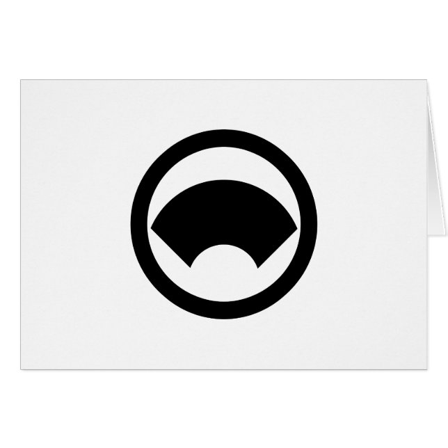 丸 に 地 紙 (Vorderseite (Horizontal))