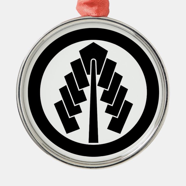 丸 に 幣 SILBERNES ORNAMENT (Vorne)