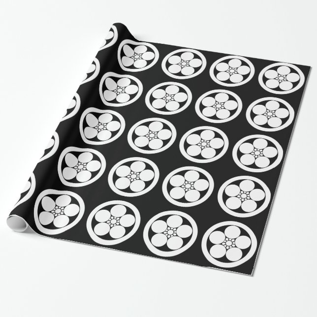 丸 に 梅 鉢 GESCHENKPAPIER (Ungerollt)