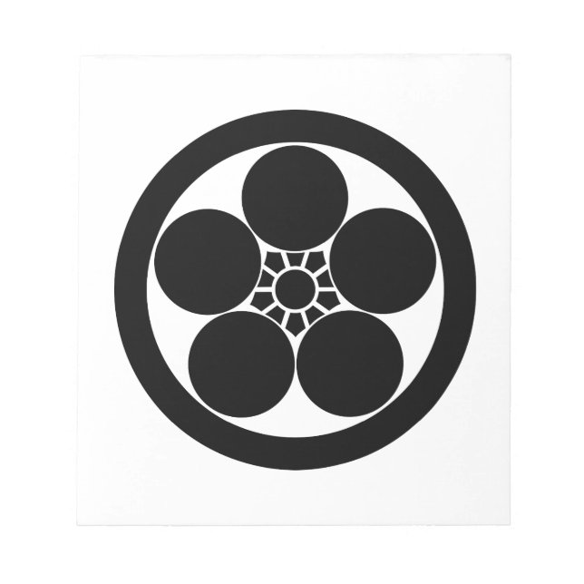 丸 に 梅 鉢 NOTIZBLOCK (Vorderseite)