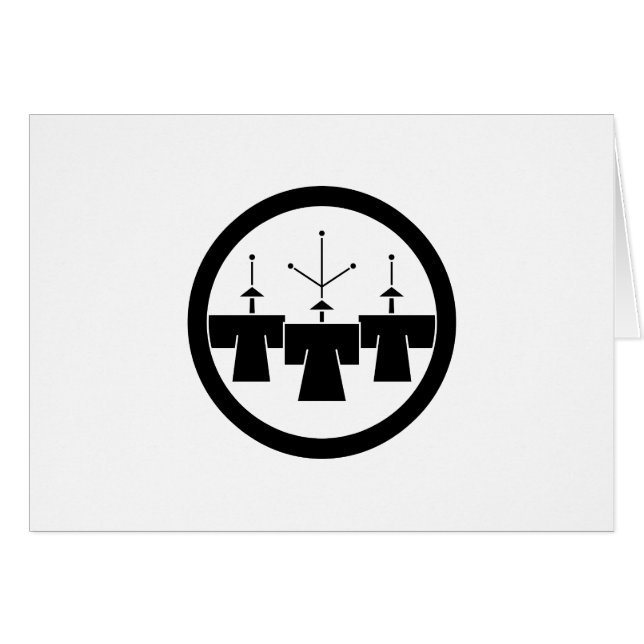 丸 に 豆 造 桐 (Vorderseite (Horizontal))