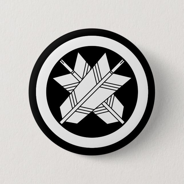 丸 に 違 い 矢 BUTTON (Vorderseite)