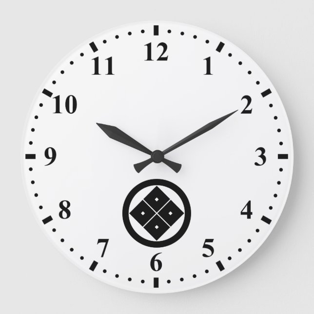 丸 に 隅 立 て 四 つ GROßE WANDUHR (Vorderseite)