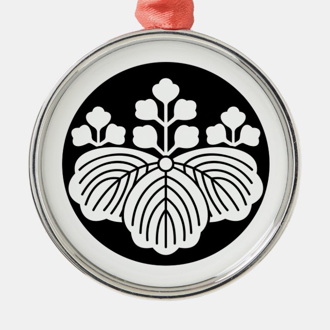 丸 五 三 SILBERNES ORNAMENT (Vorne)