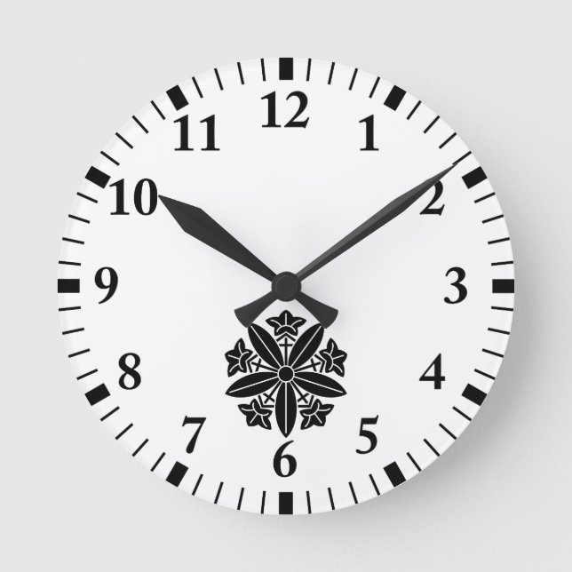 久我竜胆車 ラウンド壁時計 RUNDE WANDUHR (Vorderseite)