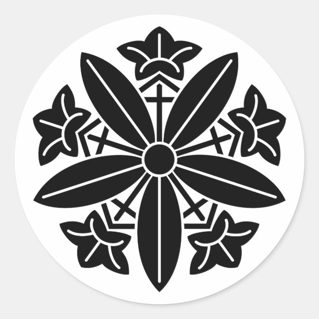 久 我 竜 胆 車 ラ ウ ド シ ル RUNDER AUFKLEBER (Vorderseite)