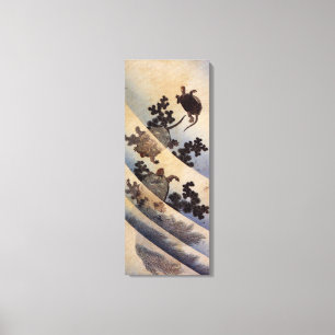 亀, 北 斎 Turtles, Hokusai, Ukiyo-e Leinwanddruck