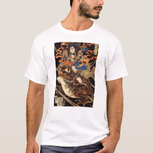 侍 と 化 蛙, 国 芳 Samurai und Riesenfrosch, Kuniyoshi,  T-Shirt