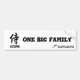 侍　One Big Family　義援金　ステッカー Autoaufkleber