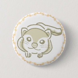 優しいパステルカラーのムササビ BUTTON