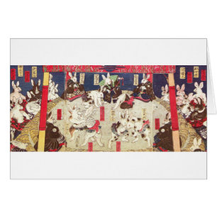 兎 相 撲, 芳 Sumo Rabbits, Yoshifuji, Ukiyo-e,
