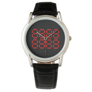 八八八八八八八八 88888888 Glückszahlen Armbanduhr