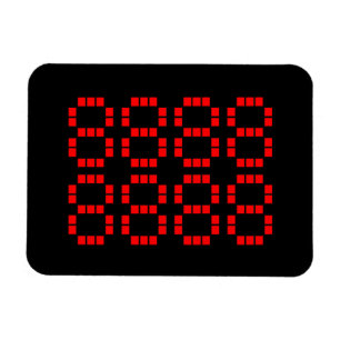 八 八 八 八 八 八 888888888 Glückszahlen Magnet