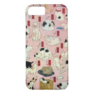 其のまま地口猫飼好五十三疋 （中）, 国芳 Katzen (2), Kuniyoshi, Case-Mate iPhone Hülle