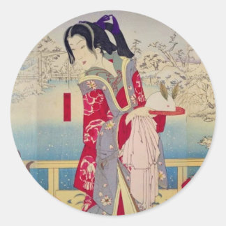 冬　根津庄やしき大松楼 RUNDER AUFKLEBER