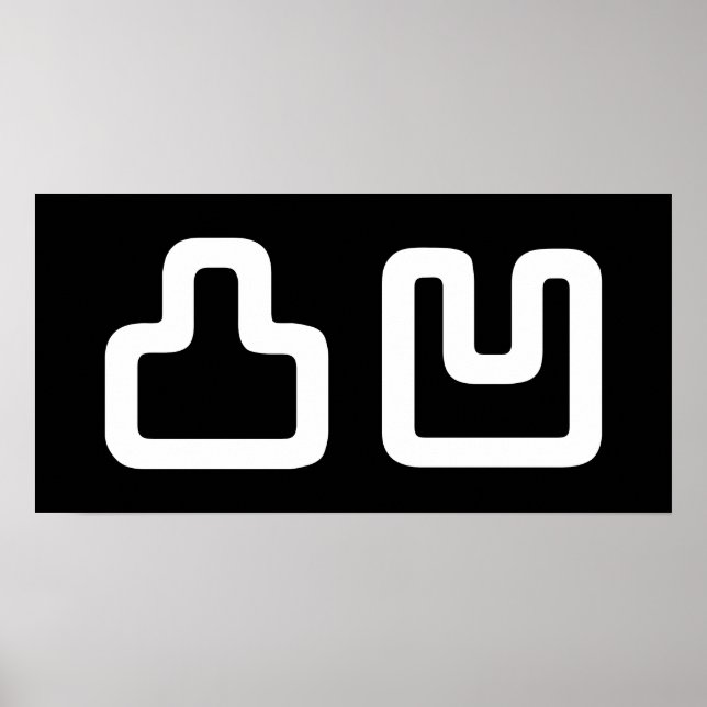 凸 凹 Dekoboko で こ ぼ こ Poster (Vorne)