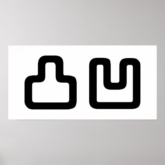 凸 凹 Dekoboko で こ ぼ こ Poster (Vorne)