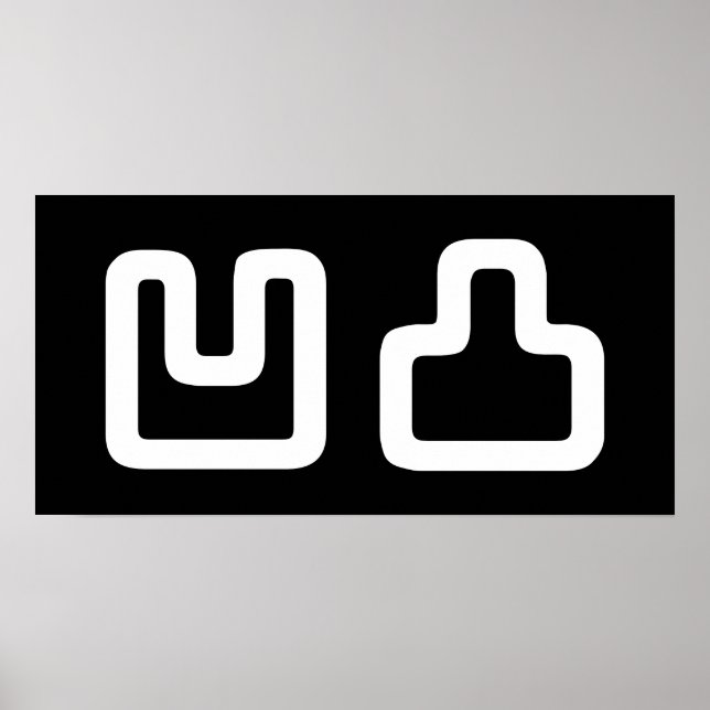 凹 凸 Outotsu お う つ と Poster (Vorne)