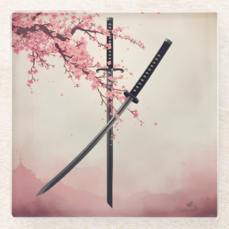 「刀と散華(Katana to Sange)」 Glasuntersetzer