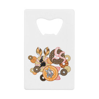 動物とドーナッツ（リメイク）／Animal and doughnut (Remake) Geldbeutel Flaschenöffner