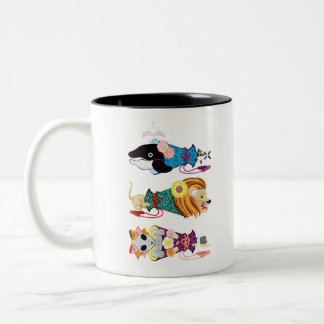 動物メガホン…魚・猫・女子(リメイク) ZWEIFARBIGE TASSE