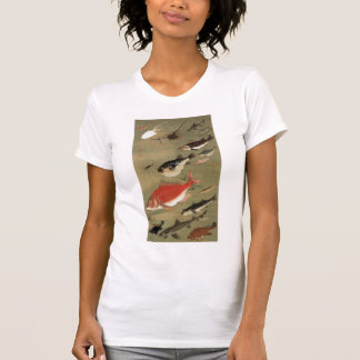 動 植 絵(28)群 図, 魚, 綵 T-Shirt