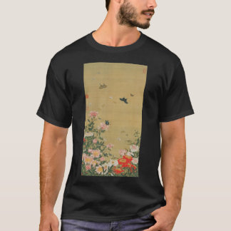 動 植 綵 絵(1)芍 群 T-Shirt