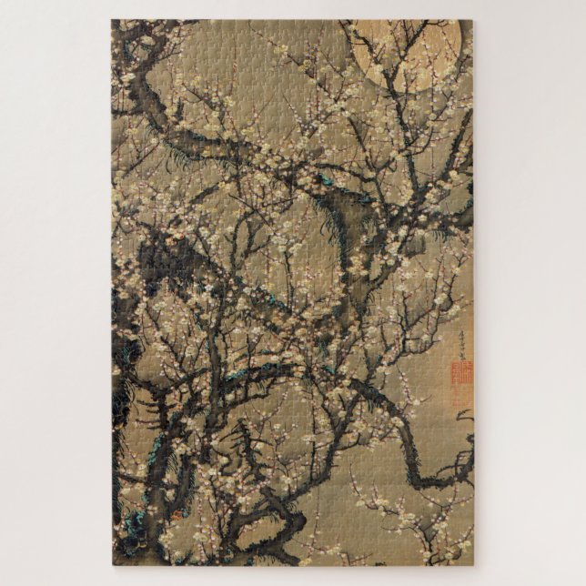 動 植 綵 絵(8)梅 晧 PUZZLE (Vertikal)