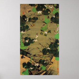 動 綵 絵(23)池 群 植, 辺 POSTER