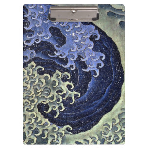北斎の波, 北斎 Hokusai Welle, Hokusai, Japan-Kunst Klemmbrett