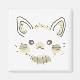 北欧風ネザーランドドワーフうさぎイラスト|温かみと洗練を兼ね備えたデザイン マグネット MAGNET