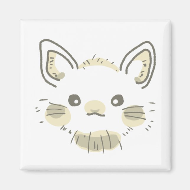 北欧風ネザーランドドワーフうさぎイラスト｜温かみと洗練を兼ね備えたデザイン  マグネット MAGNET (Vorne)