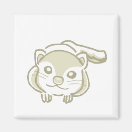 北欧風ムササビイラスト|温かみと愛らしさを添えるデザイン マグネット MAGNET