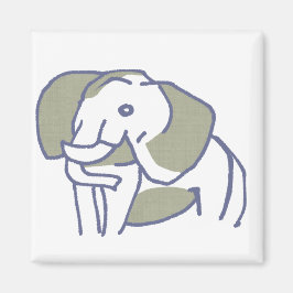 北欧風象イラストマグネット|温かみと洗練を兼ね備えたデザイン マグネット MAGNET