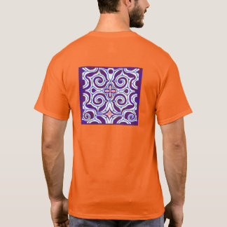 北海道　アイヌ柄　シャツ　Hokkaido Ainu pattern T-shirt