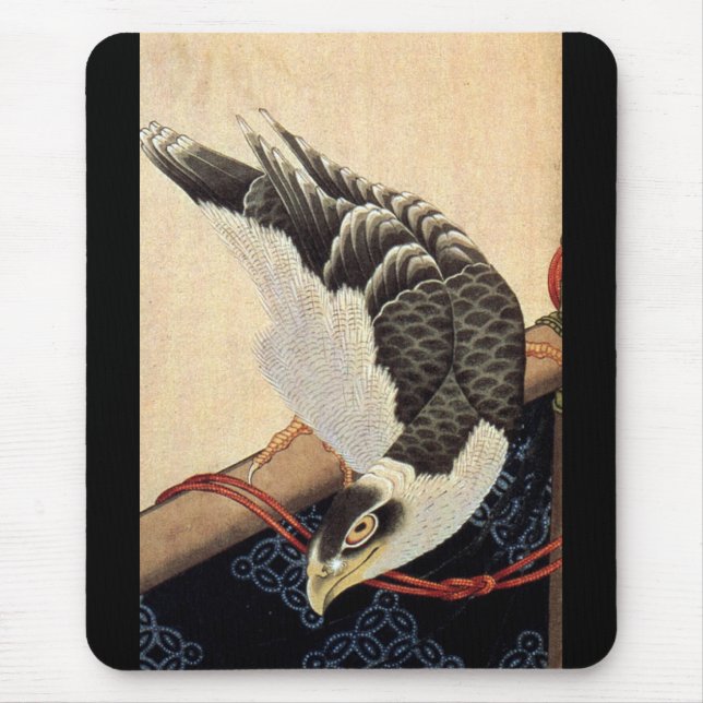 北 斎 鷹, 北 Hokusai Hawk, Hokusai, の Mousepad (Vorne)