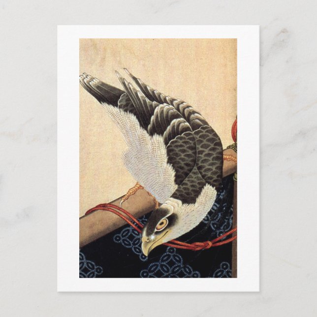 北 斎 鷹, 北 Hokusai Hawk, Hokusai, の Postkarte (Vorderseite)