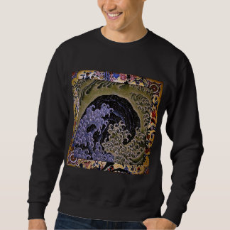 北 斎 Feminine Wave Hokusai Fine Art Art Art Sweatshirt