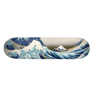 北 斎 Great Wave Off Kanagawa Hokusai Fine Art Skateboard
