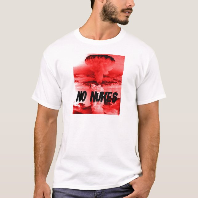 反核  NO　NUKES 　戦争反対　ＮＯ　ＷＡＲ T-Shirt (Vorderseite)