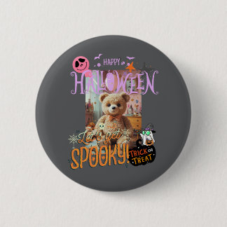 可愛いテディベアハロウィンデザイン BUTTON
