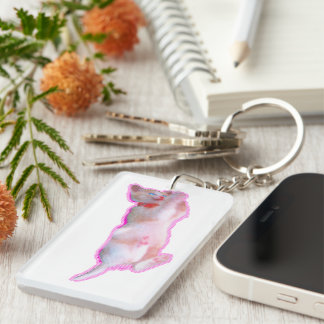 可愛い猫 子猫の頃[When the cat 'kawaii' was a kitten.] Schlüsselanhänger