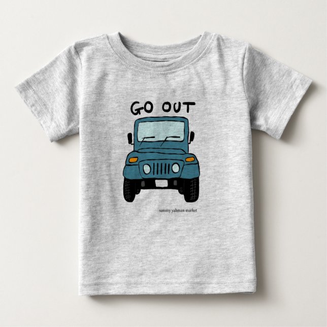 可愛い車のベビーTシャツ BABY T-SHIRT (Vorderseite)
