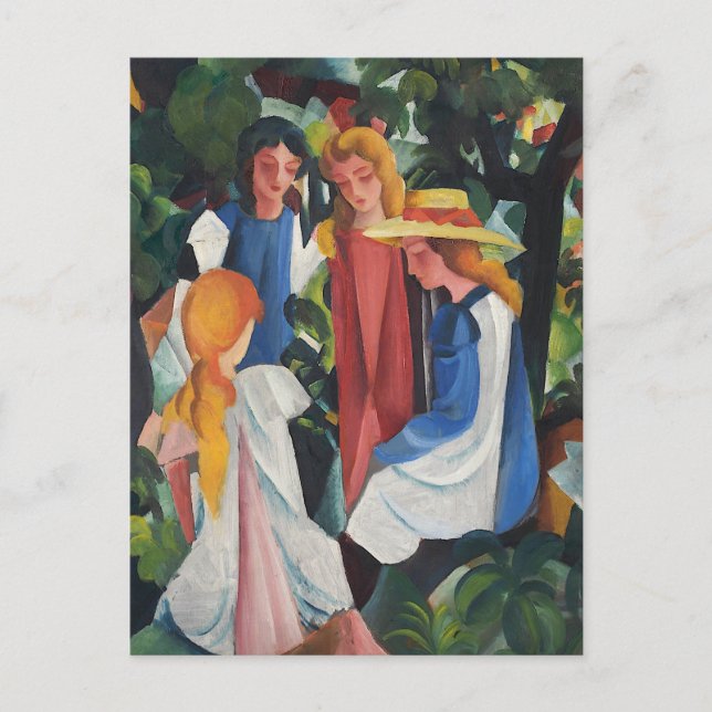 四人の少女達 POSTKARTE (Vorderseite)