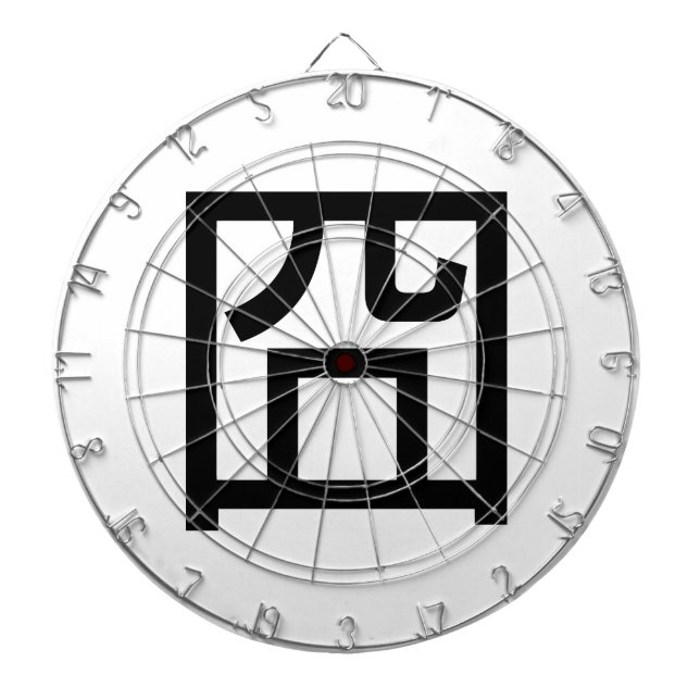 囧 Jiong Chinese Orz Asian Meme Hanzi Emoticon Dartscheibe (vorne)