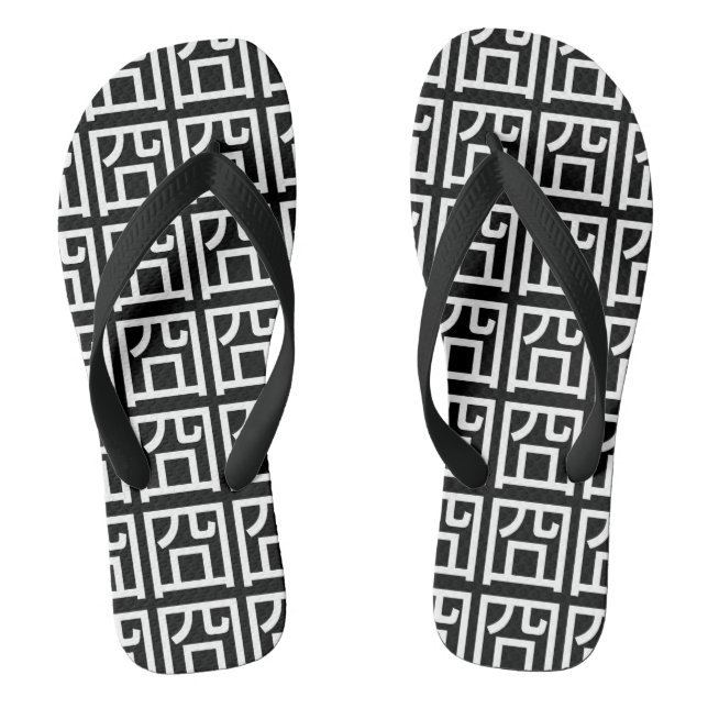 囧 Jiong Chinese Orz Asian Meme Hanzi Emoticon Flip Flops (Fußbett)