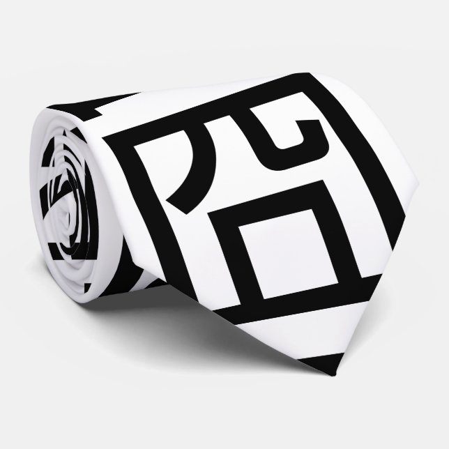 囧 Jiong Chinese Orz Asian Meme Hanzi Emoticon Krawatte (Gerollt)